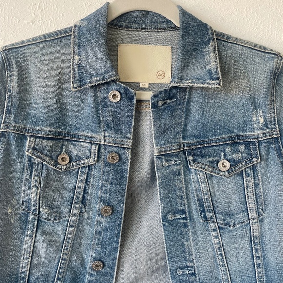 EUC AG Distressed Jean Jacket (XS) - Picture 2 of 9